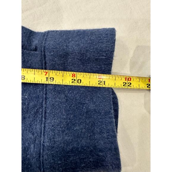 L L Bean Men's Large 0MT03 Heather Blue Flannel Chamois Cloth Soft Outdoor Shirt - Picture 8 of 10